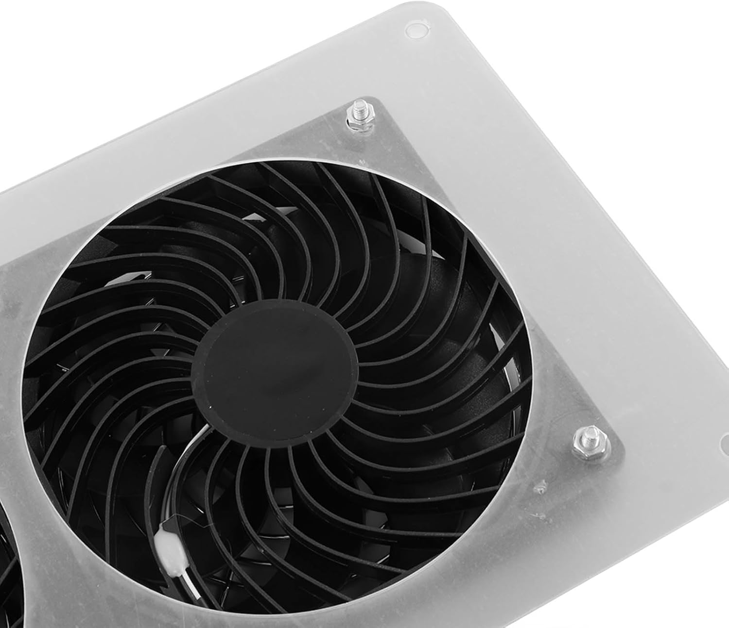 Fafeicy 18V 25W Solar Panel Fan Kit, Monocrystalline Dual USB Type C DC Output with 3500 RPM Fast Speed, for Greenhouse Dog Homes RV Sheds Attics