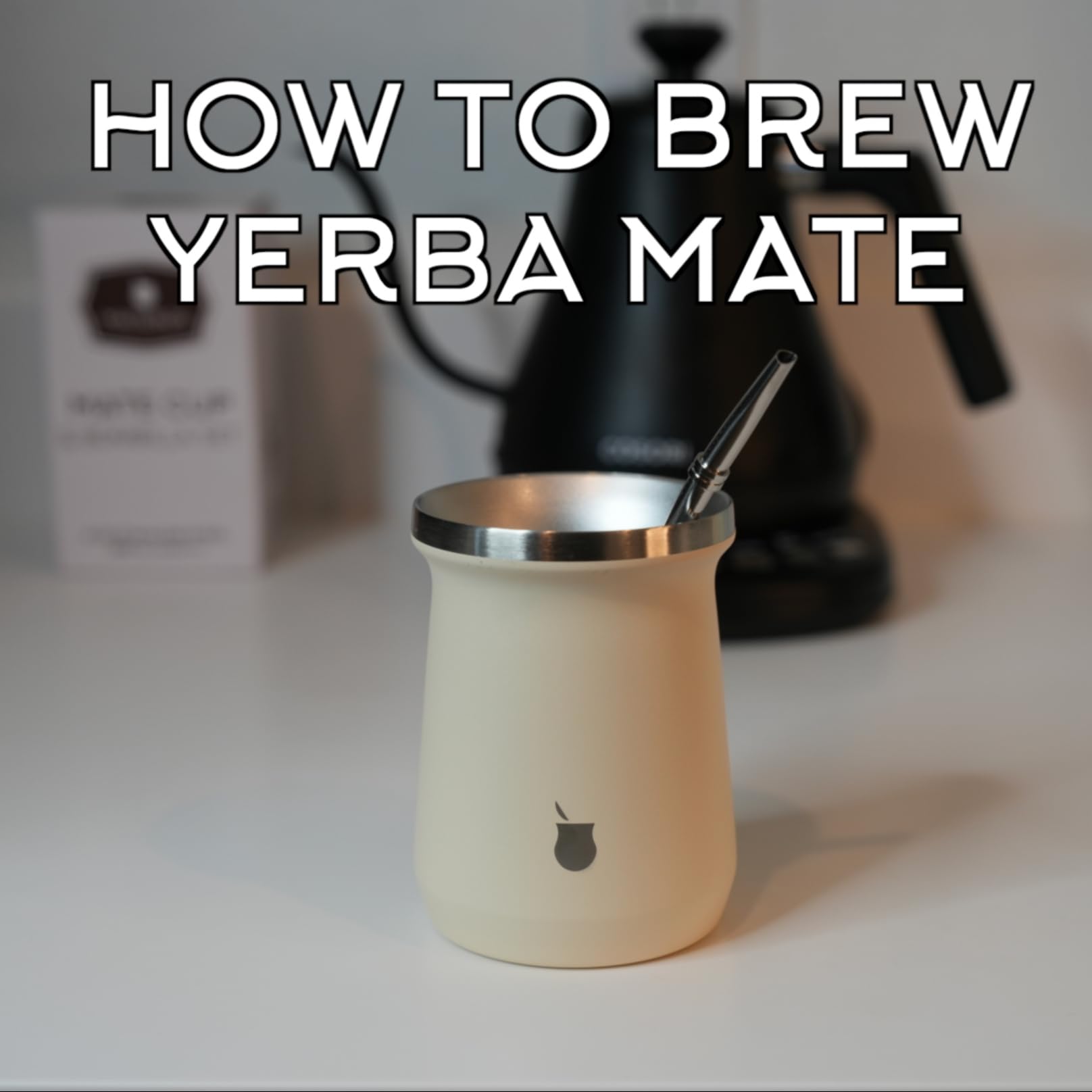 Materos Yerba Mate Cup and Bombilla Set, 8 oz Double Walled Stainless Steel (Includes Bombilla/Straw and Cleaning Brush) Traditional Mate Tea Gourd Set