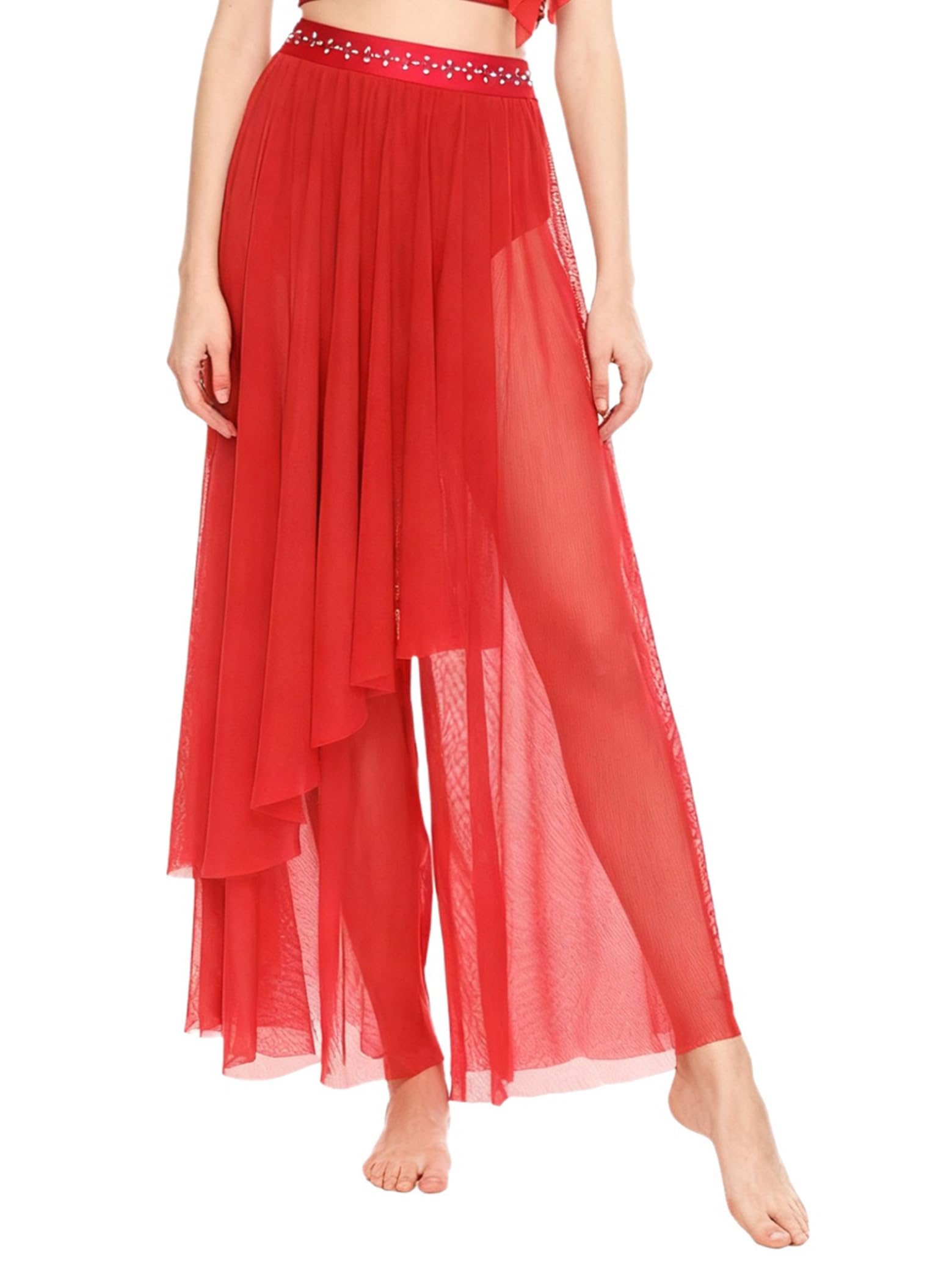 Sxiwei Lyrisches Tanzhosen Damen Lyrisches Tanzshorts Damen Ballett Hose Danen Contemporary Eislaufen Disco Palazzo Hosen Für Tanzende