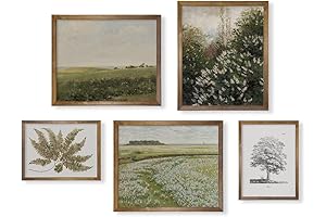 Green and Gold Pictures Wall Decor