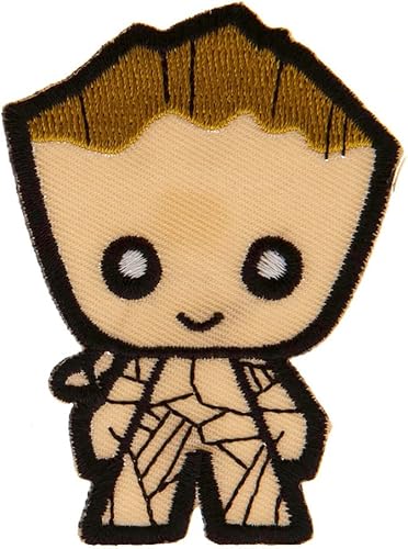 Guardians Of The Galaxy - Parches termoadhesivos Baby Groot, CremaVerde