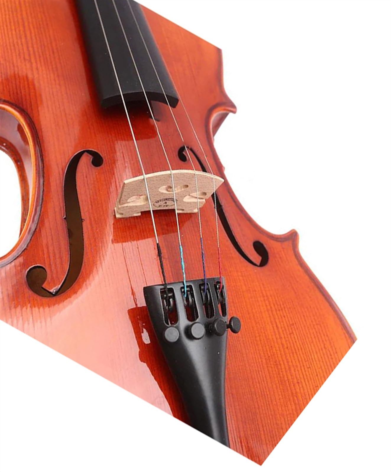 Violine Vintage Handgefertigte Flammenvioline Rückseite/Zarge Aus Massivem Ahorn