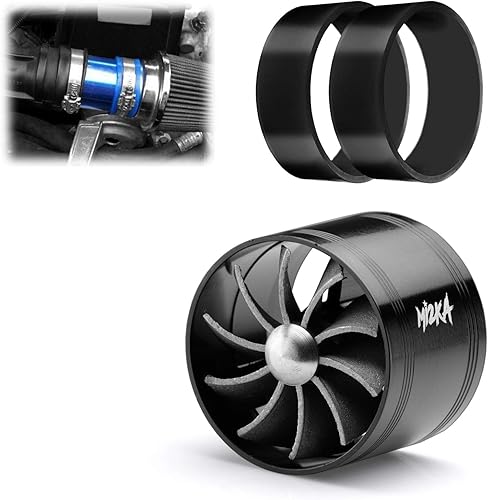 Miniatura 7 de EZAUTO WRAP Mi2KA - Sistema de aceleración turbonador turbonador turbina de admisión de aire de combustible, ahorro de gas de un solo ventilador,