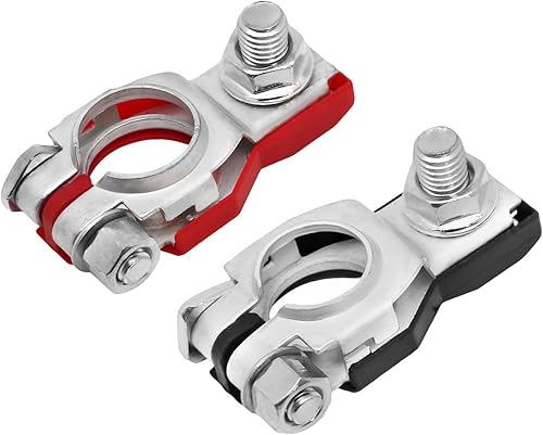 Terminales de batería positivos y negativos, 243407F000, 243407F001 Terminales de batería con cubiertas de plástico, terminales de batería para