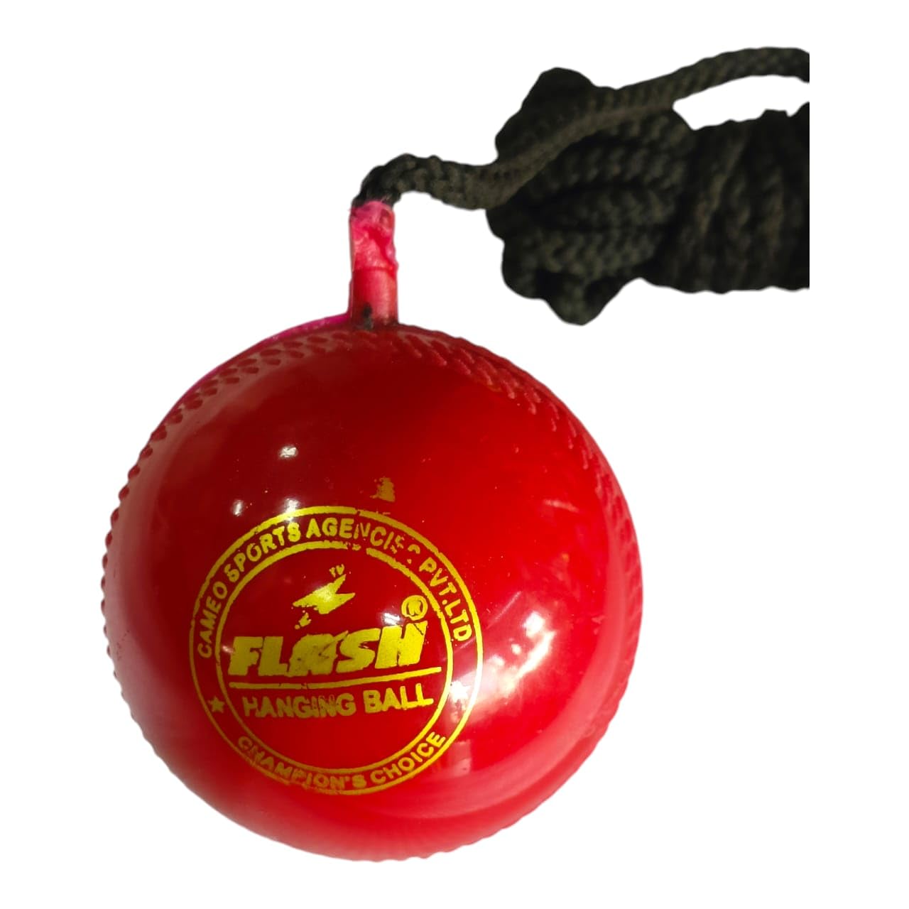 NE NEPTUNE Synthetic Ball with a Cord Cricket Hanging & Knocking Ball for Indoor & Outdoor Training, Practice, Batting Red, Cord Length 10 Feet 72MM with 150GR Weight-picture-10