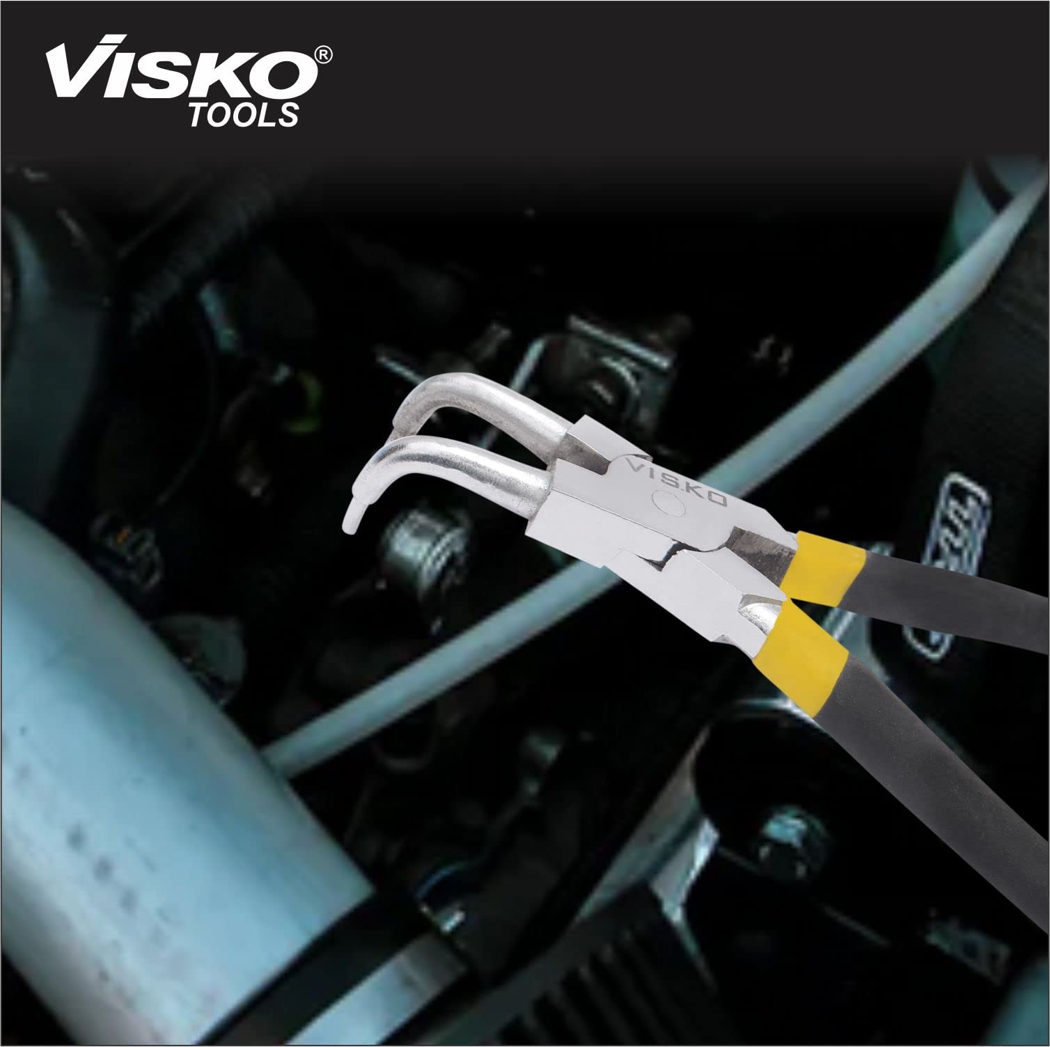 VISKO 211 12" CirClip Plier | Internal Bend | Cutting player | Cutting plier | Pliers | Pliers for Home | Player Tools | Combination plier | Pliers for electrical Work | Black | House Hold Equipment | 4