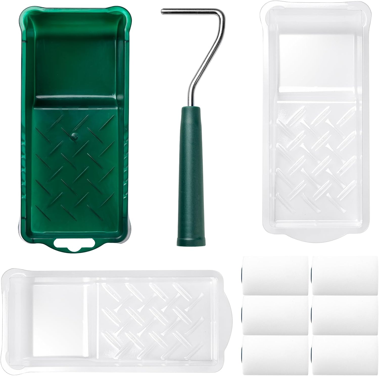 CoatPro Twools Foam Paint Roller, 2 Inch 10 Pcs Small Paint Roller Kit