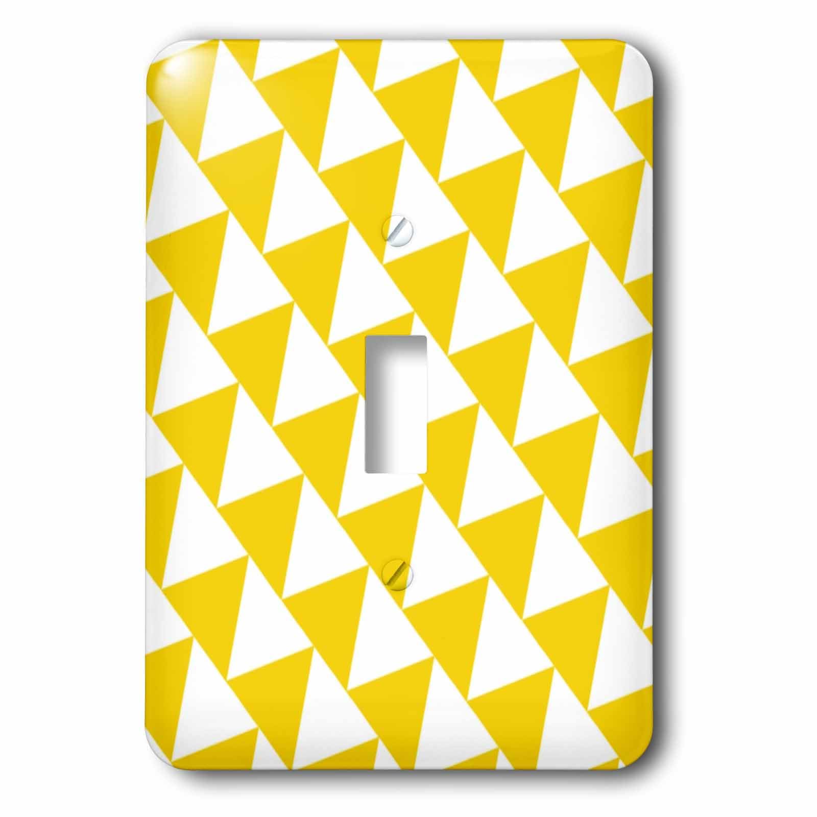 Interrupteur à bascule rétro jaune motif triangle pour apporter une touche de couleur et de style