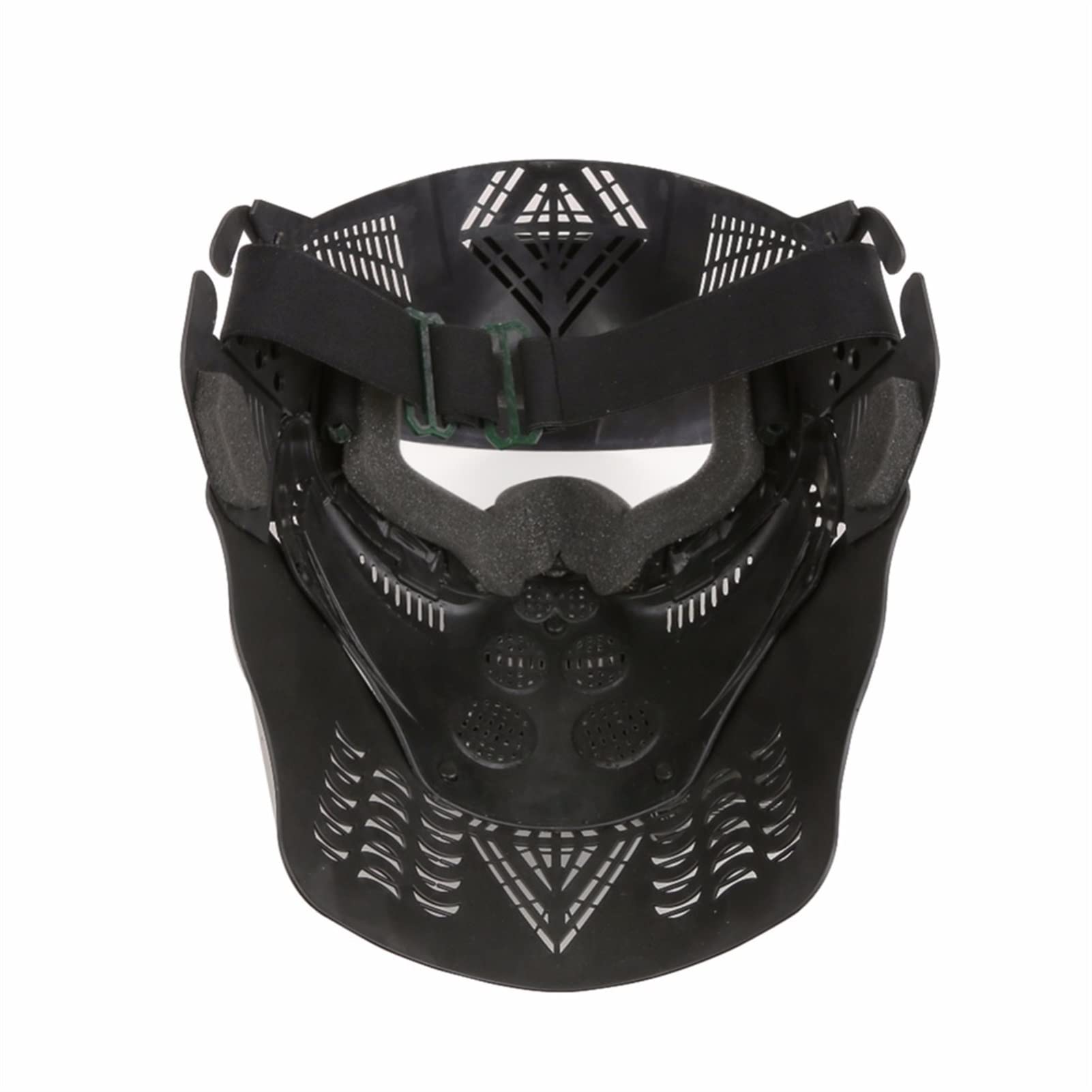 Jungle Leopard Maschera Tattica a Rete in Acciaio Integrale con Protezione Solare for Airsoft CS Shooting CS Games
