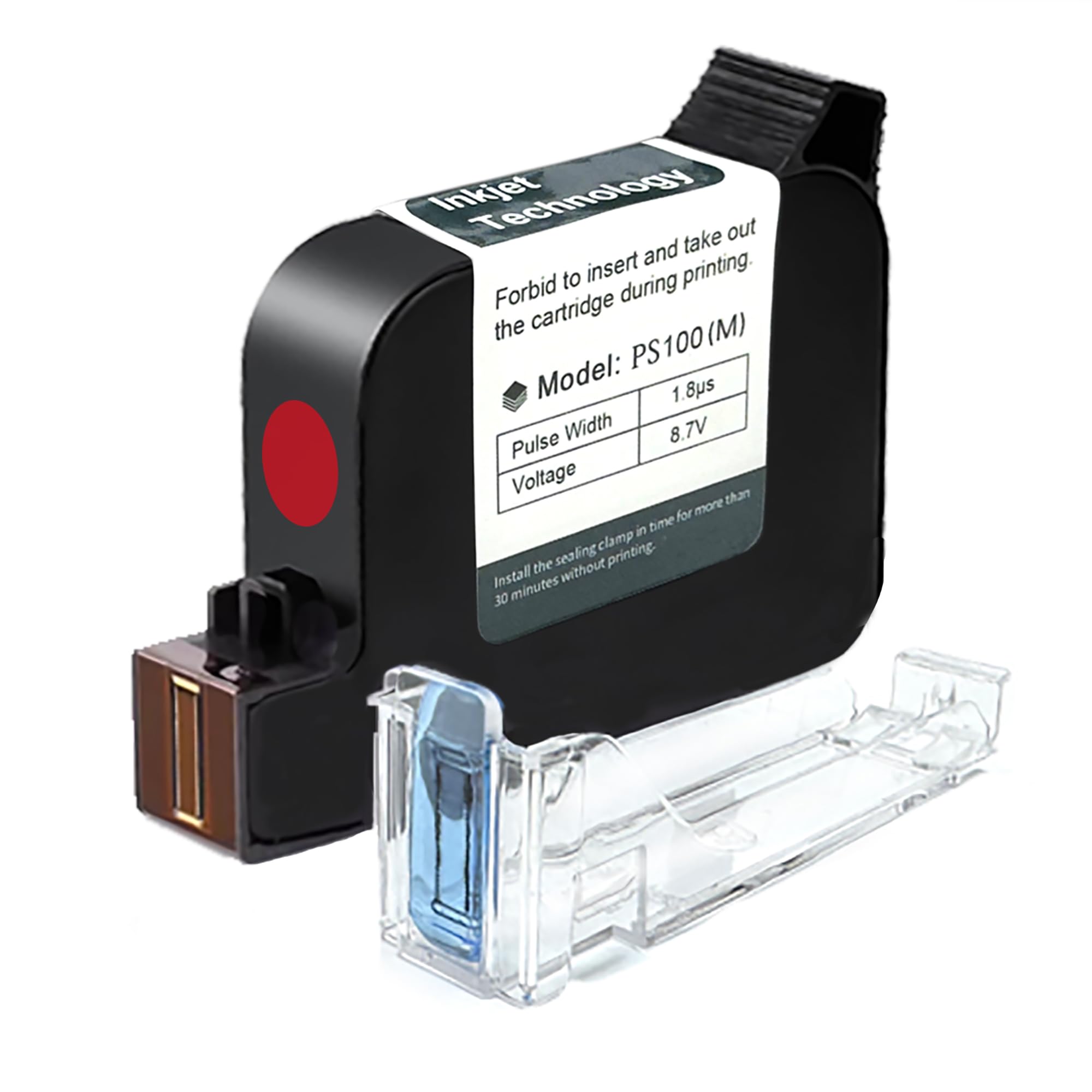 Phezer Original Quick Dry Solvent Ink Cartridge Replacement PS100 Handheld Inkjet Printer and Mini Inkjet Printer, Compatible for 0.5 inch/12.7mm