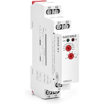 GEYA Current Monitoring Relay Overcurrent and Undercurrent Protection Relay 1.6-16A AC/DC24V240V