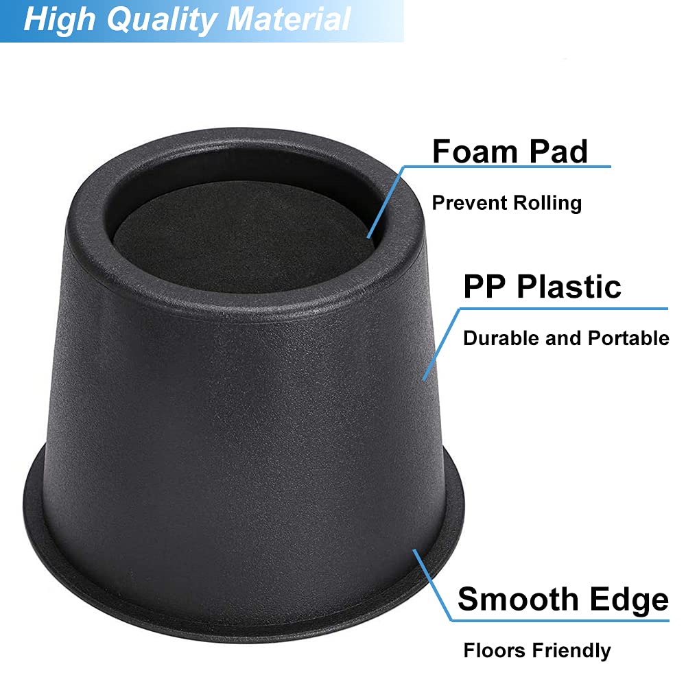Buy Tcatec Bed Risers 4 inch Round Heavy Duty Stackable Furniture