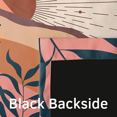 Miniatura 3 de Renaiss Cortinas de mediados de siglo, cortinas opacas abstractas de terracota de montaña para sala de estar, paneles de cortina estéticos para