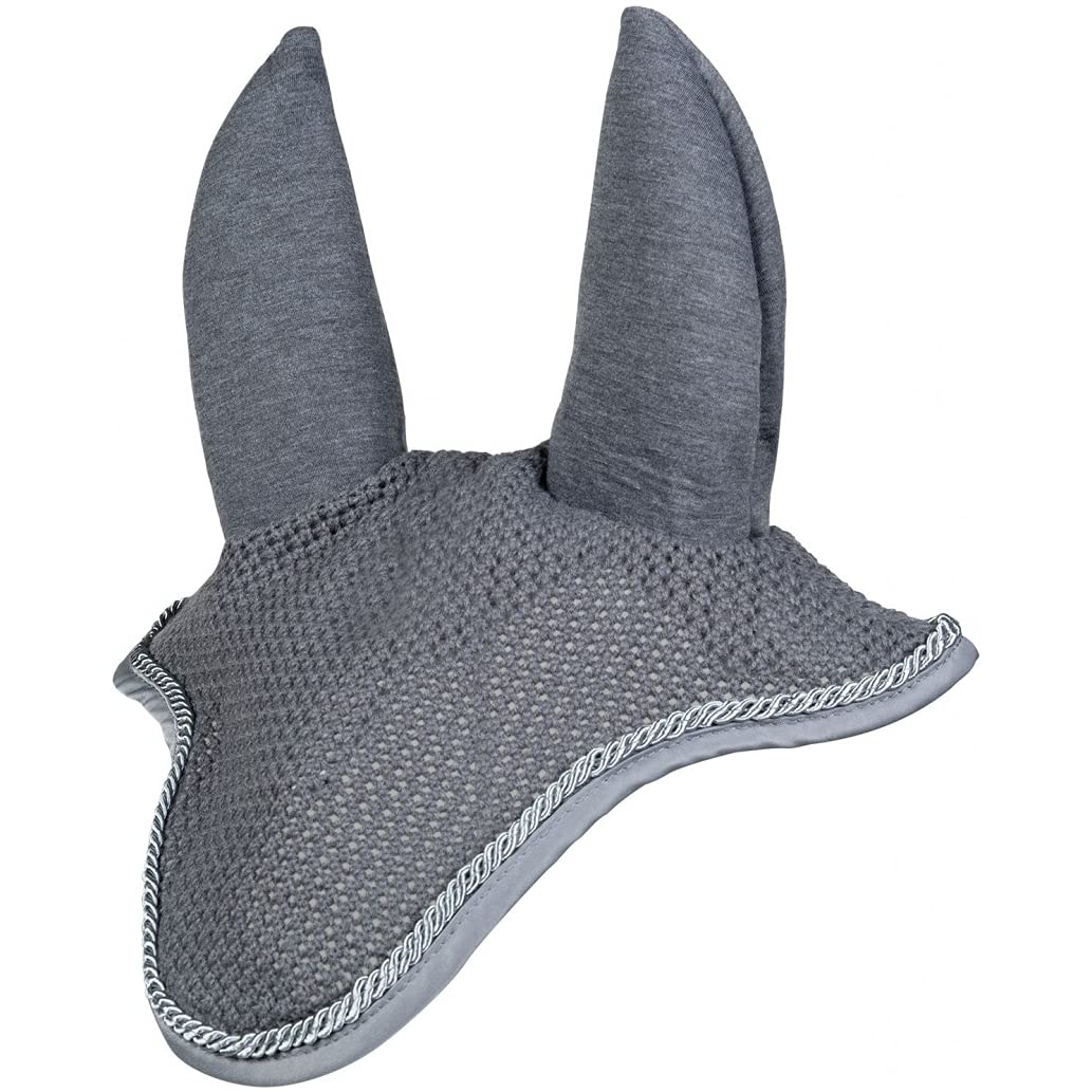 HKM Fly Cover Noise Control Grey Thoroughbred, gray, Full-Blooded
