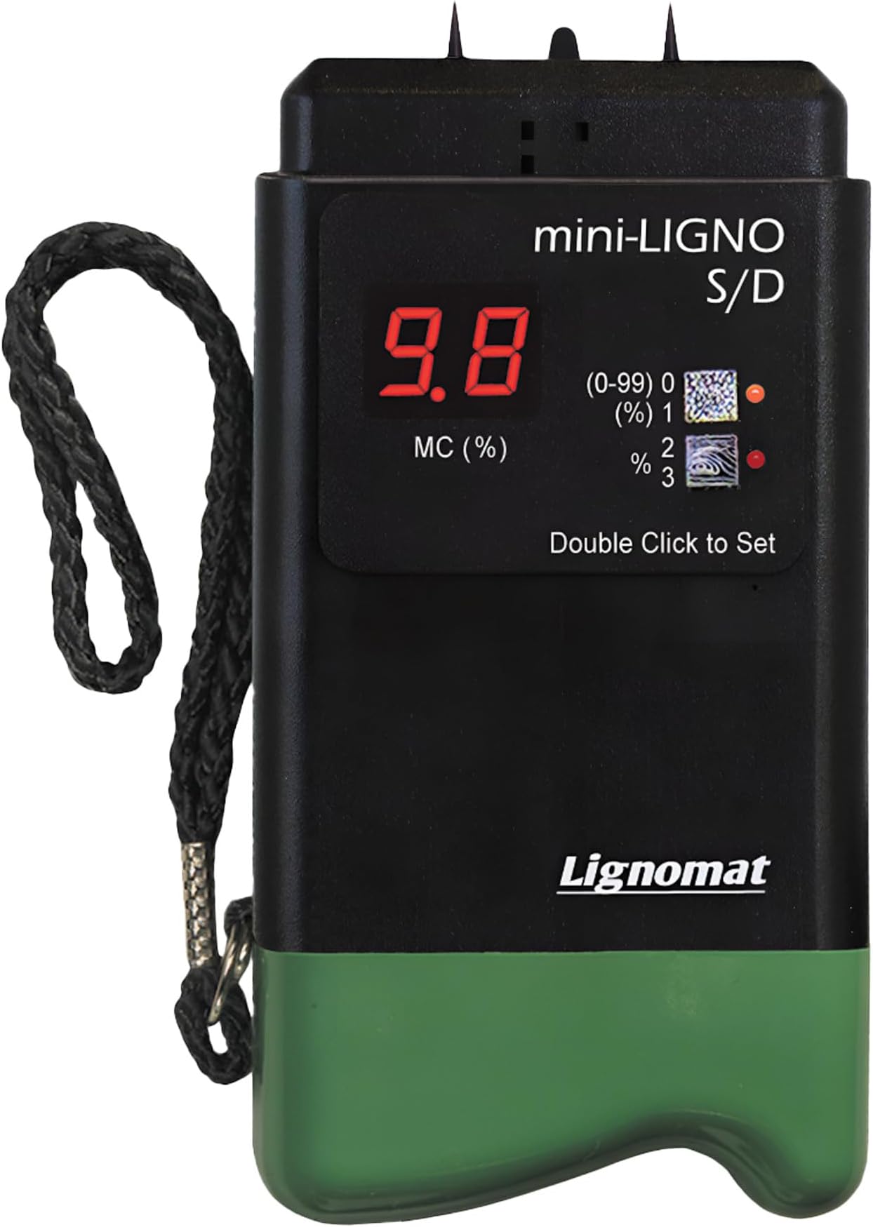 Lignomat Mini-Ligno S/D - Pin Moisture Meter - Mold Detector & Tester for Construction, Maintenance, Flooring, Water Damage - Humidity Detection & Moisture Meter for Wood, Wall, Drywall & Firewood
