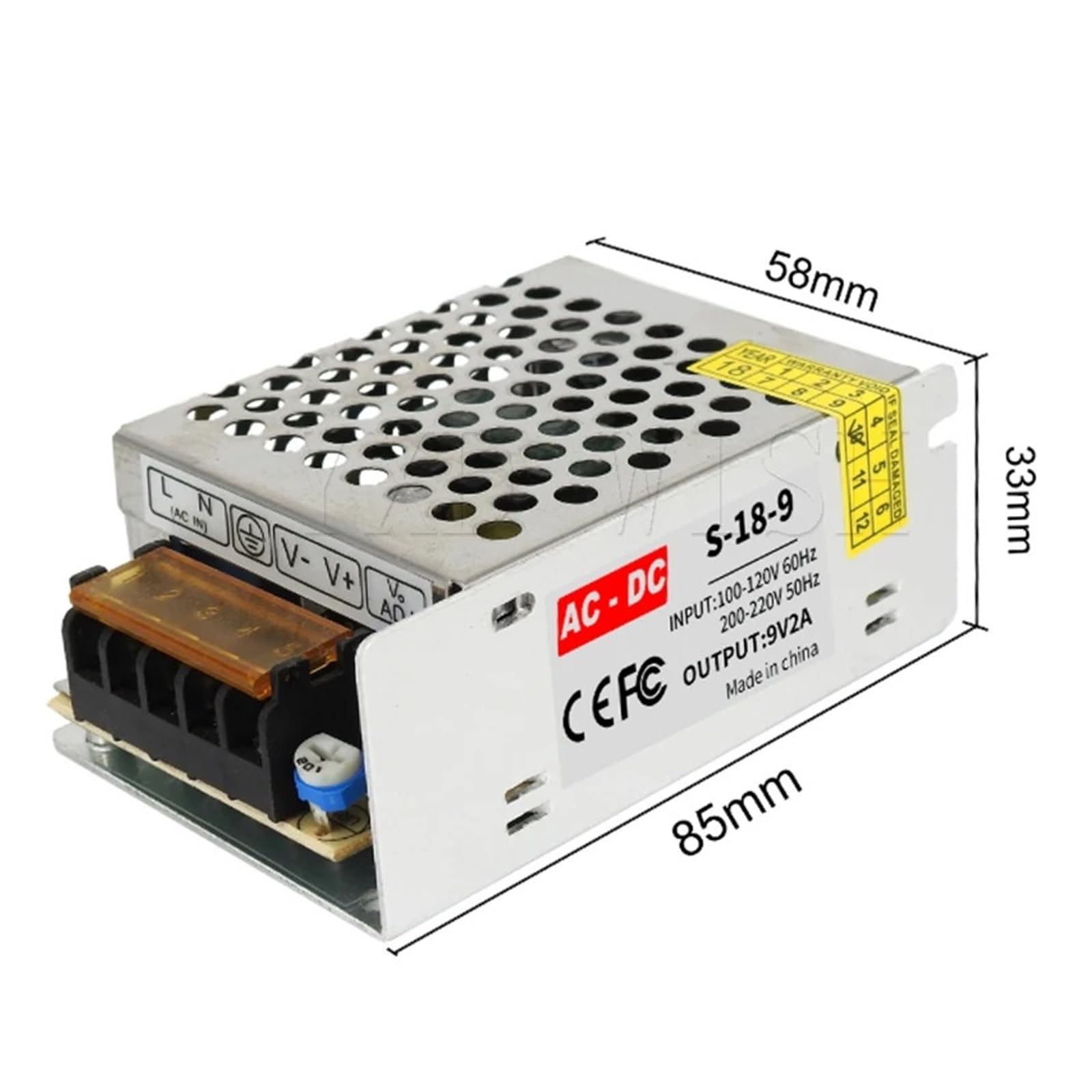 Alimentatore, Alimentatore 3V 5V 9V 12V 15V 18V 24V 36V 1A 2A 3A 5A 6A 8A 10A 20A 50A Alimentatore a commutazione da 12 V Volt a 12 V CA-CC SMPS,per stampante 3d luci di striscia(60A)
