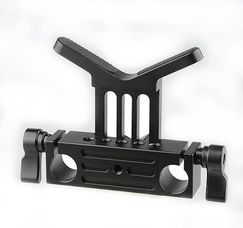 Miniatura 4 de CAMVATE Soporte de lente 0.591 in Rod Clamp Rail Block para DSLR Rig Rod Soporte Rail System - 1108