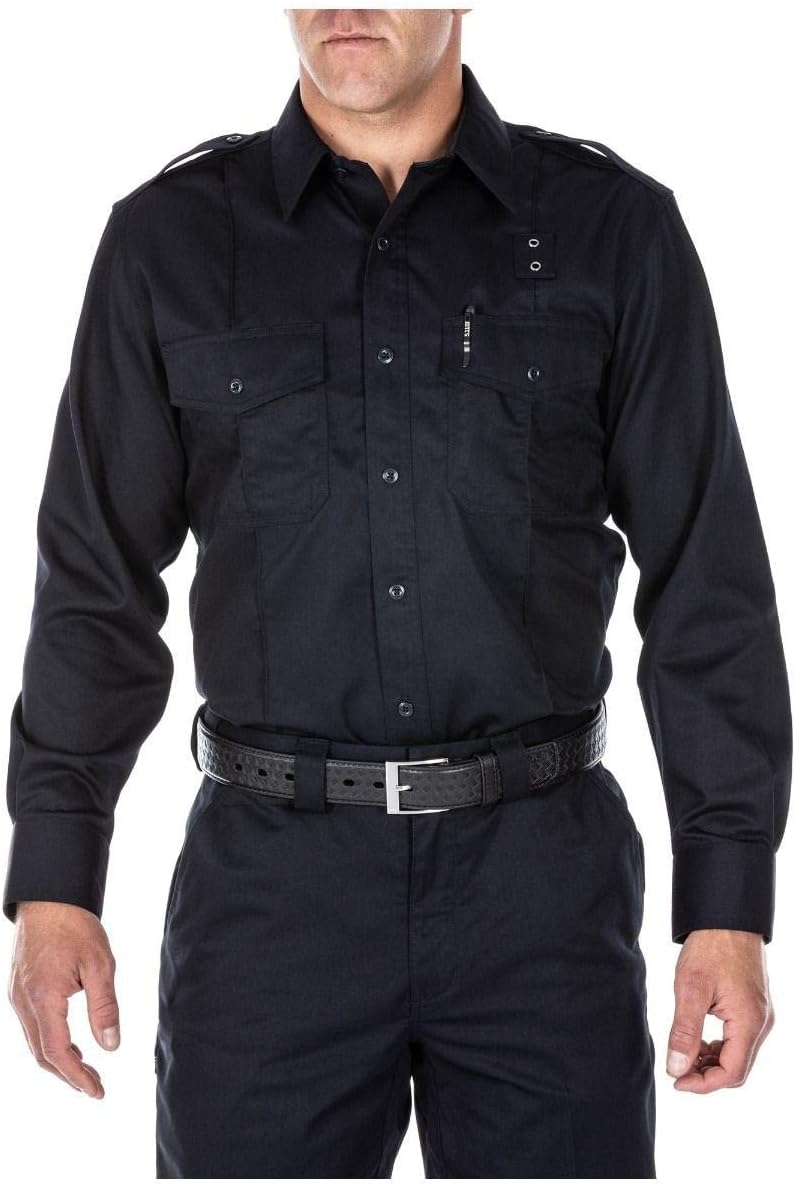 5.11 Tactical Men's Twill PDU Class A Long Sleeve Shirt, Teflon Treatment, Underarm Vents, Style 72344