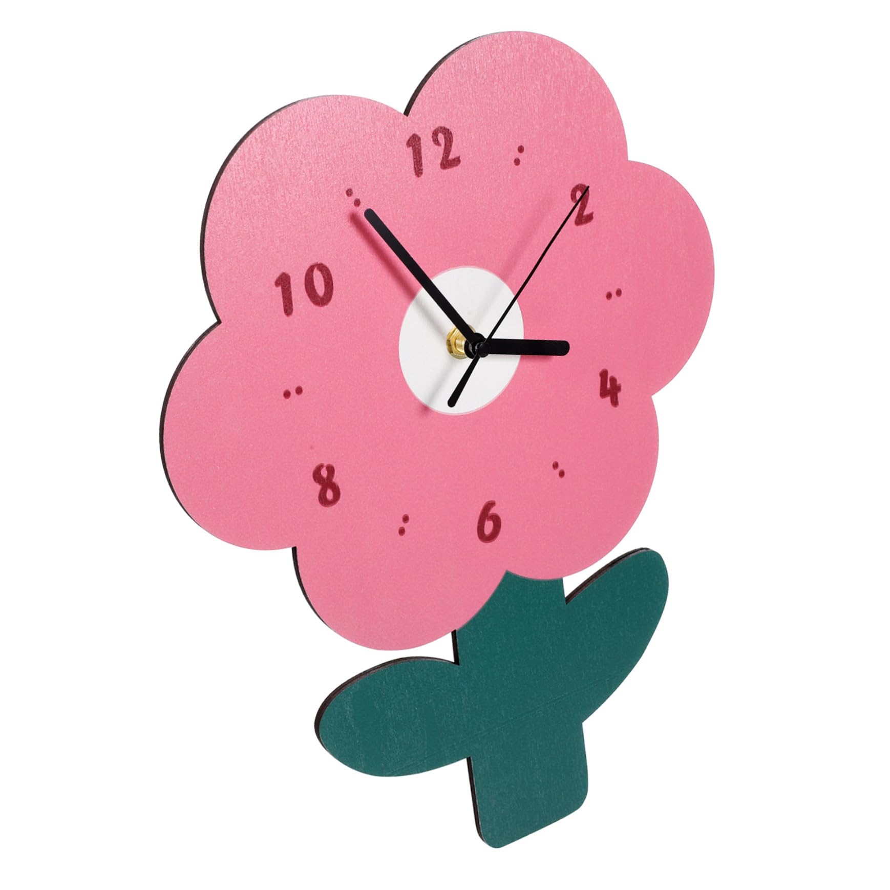 Horloge murale fleur silencieuse a piles pour embellir votre interieur