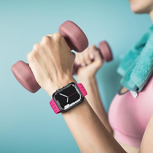 Miniatura 5 de Compatible con Apple Watch Band de 1.496 pulgadas, 1.575 pulgadas, 1.614 pulgadas, 1.654 pulgadas, 1.732 pulgadas, 1.772 pulgadas, SM ML, correas de