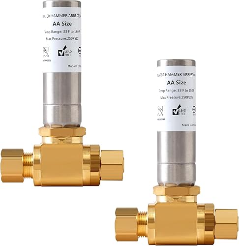 SECKWHALE, Pararrayos de martillo de agua de acero inoxidable, compresión macho 