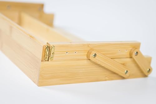 Miniatura 7 de Estante de almacenamiento de especias de bambú de alta calidad, fácil de instalar, diseñado con cierre magnético y mecanismo de bloqueo