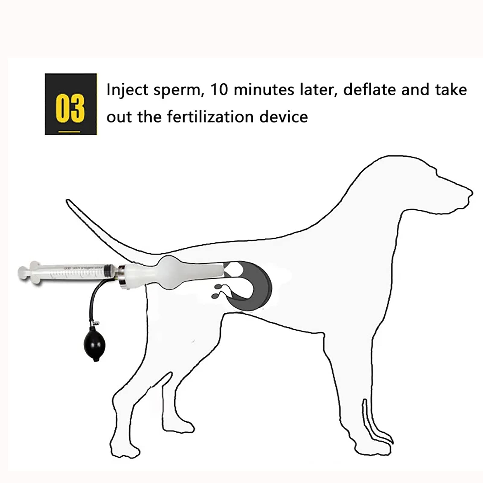 Hond Kunstmatige Inseminatie Kit Professionele Imitatie Natuur Paring Manier Honden Kunstmatige Inseminatie Tool Veterinaire Apparatuur