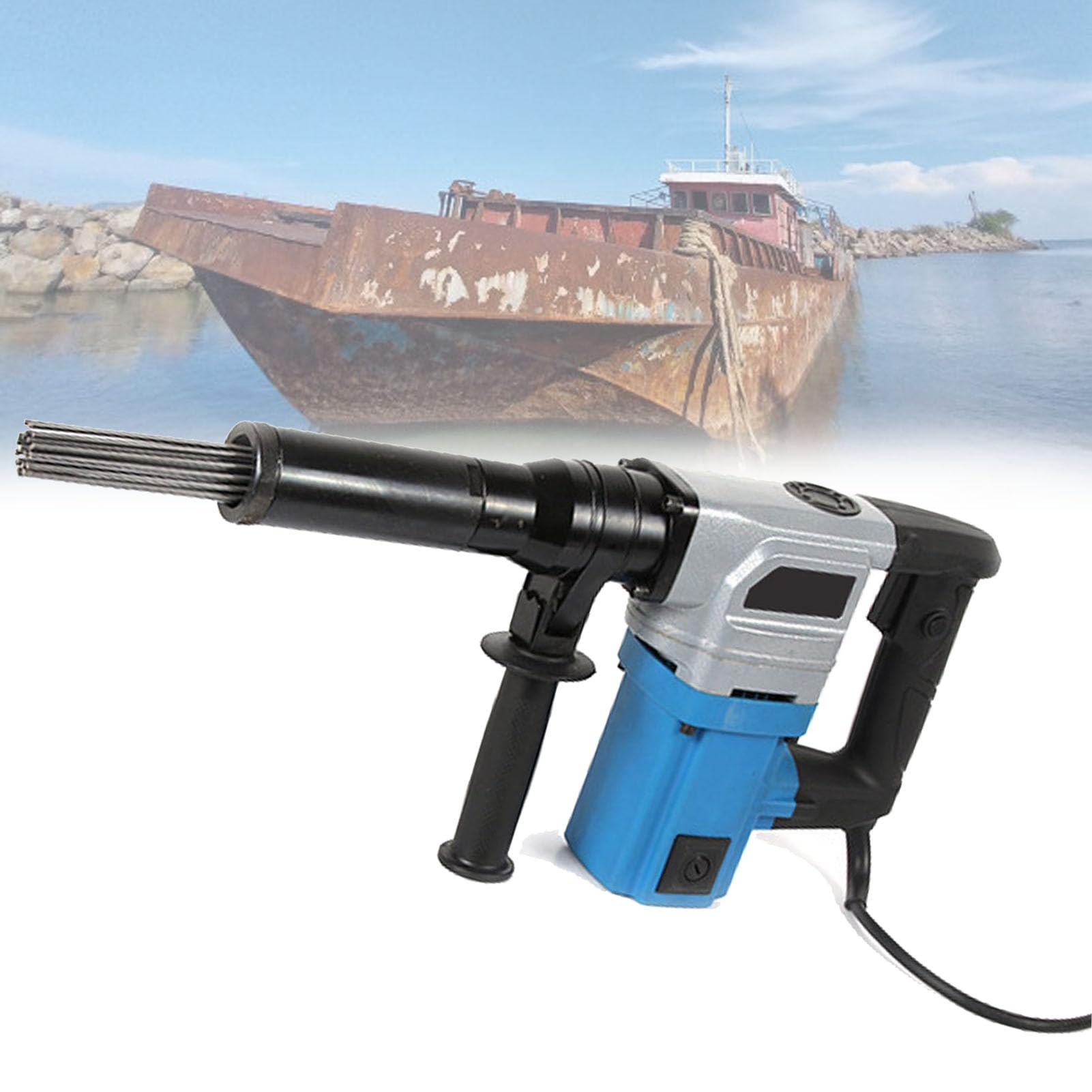 Pistolet de dérouillage électrique 850W à haute percussion pour éliminer les scories