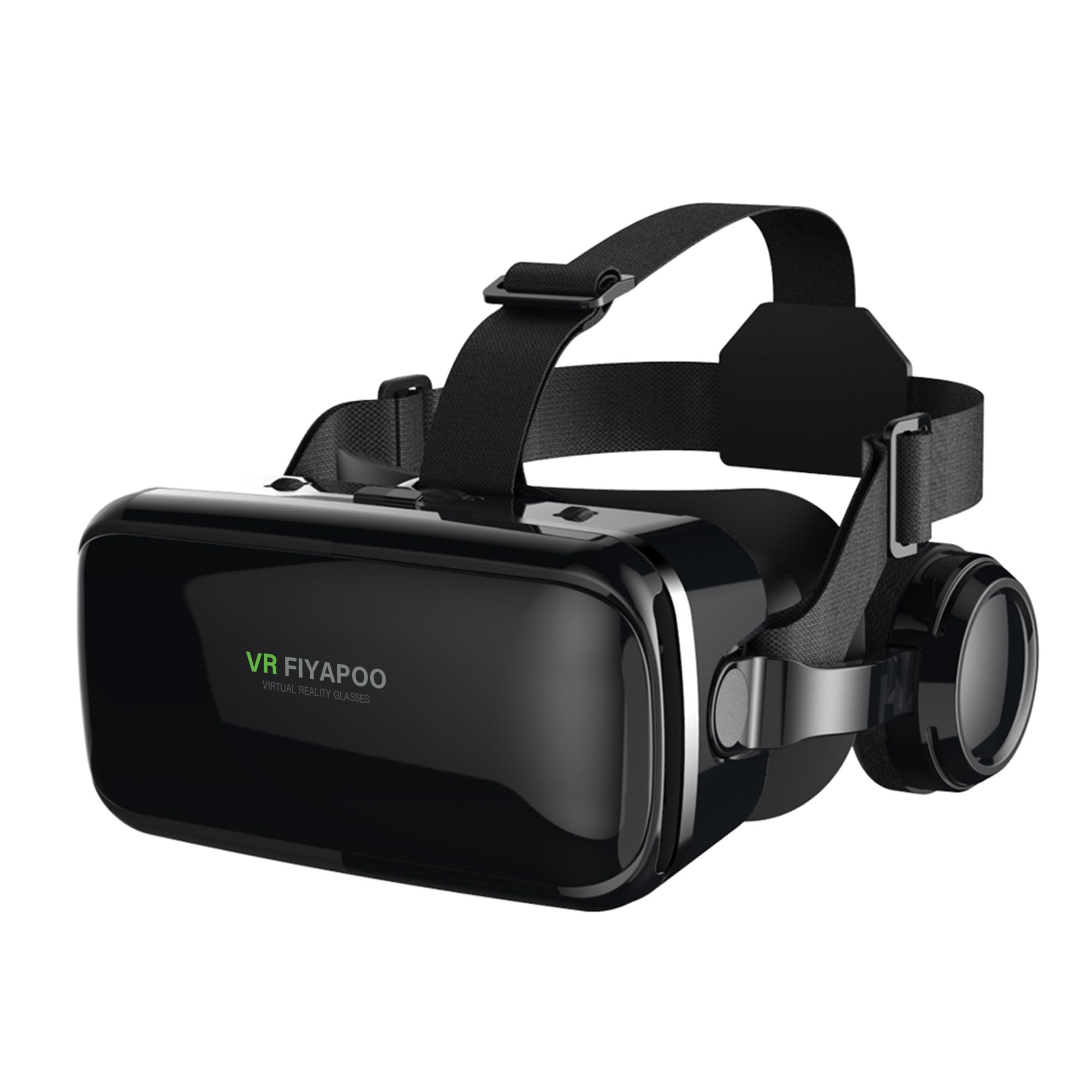 3D VR Brille mit HiFi Kopfhörern, Immersive Virtual Reality für Spiele & Filme, Ergonomisches Design, Unterstützt 4,7-6,7 Zoll Smartphones, Weihnachten Geschenk für Kinder