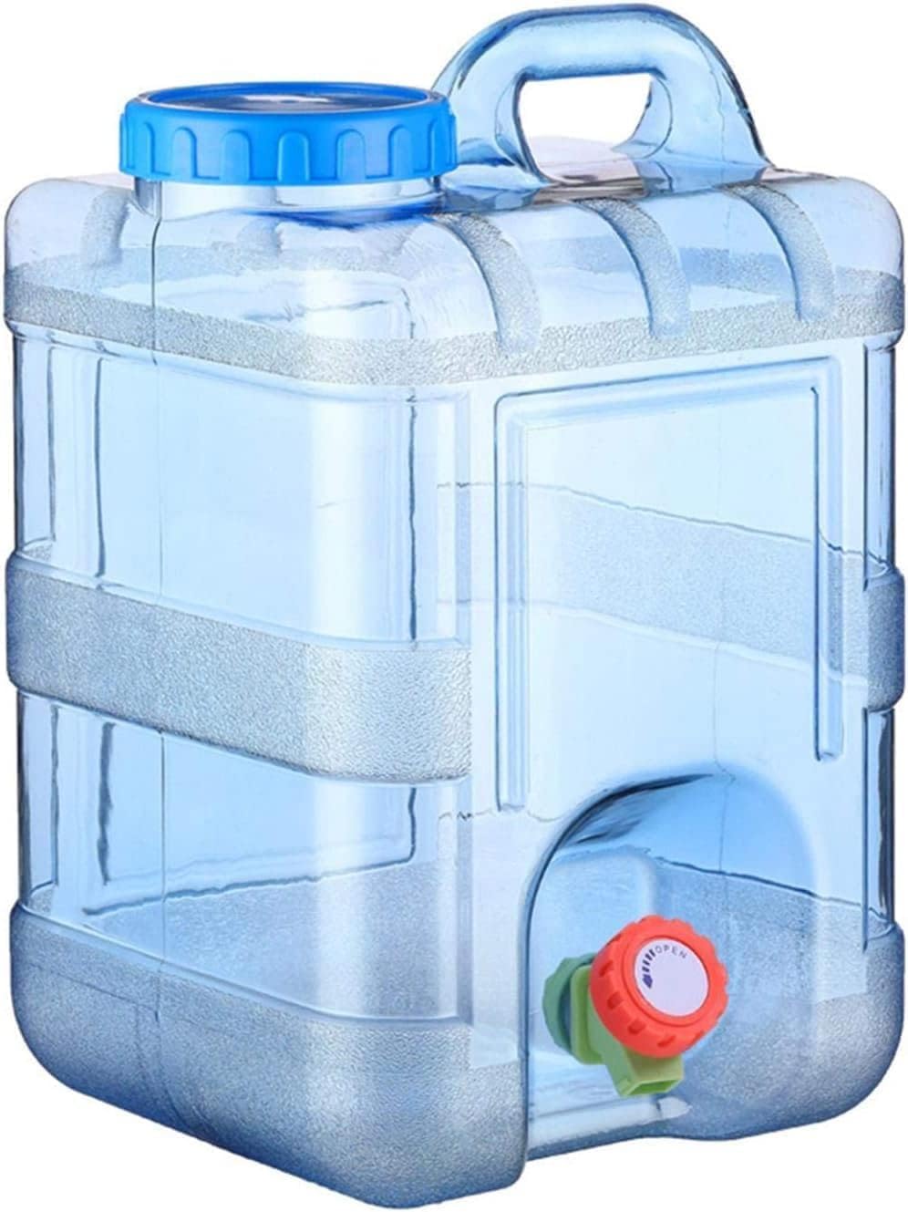 Generic 8 L Camping Water Tank with Faucet, Portable Water Storage Container with Tap for Outdoor Camping Hiking Car Travel Home Emergency Use (15L)