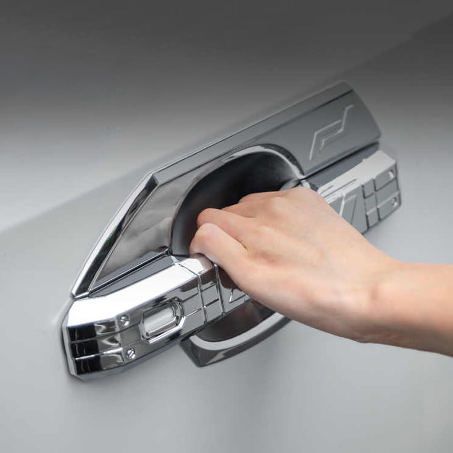 L2R for Toyota Land Cruiser Prado J250 LC250 2024 Exterior Door Handles Cover & Door Handles Bowl Decor Cover Trim Car Accessories 8pcs (Chrome)