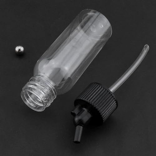 Miniatura 3 de Airbrush Siphon Feed Jar LUORNG 5pcs 1.0 fl oz 1oz plástico doble acción aerógrafo botellas con tapas