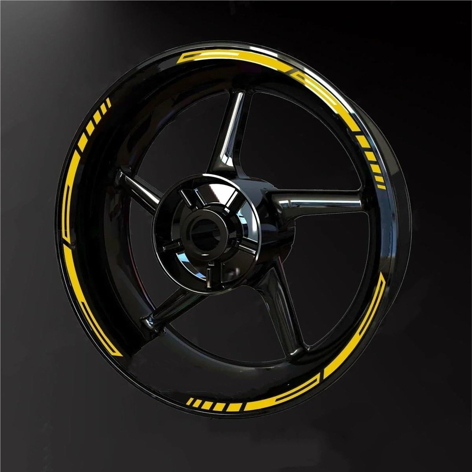 Wheel Stickers Motorcycle Wheel Reflective Decal for for Fazer 17inch Stripe Tape Sticker Rim Stickers Hub Decals Rim Reflective Decal