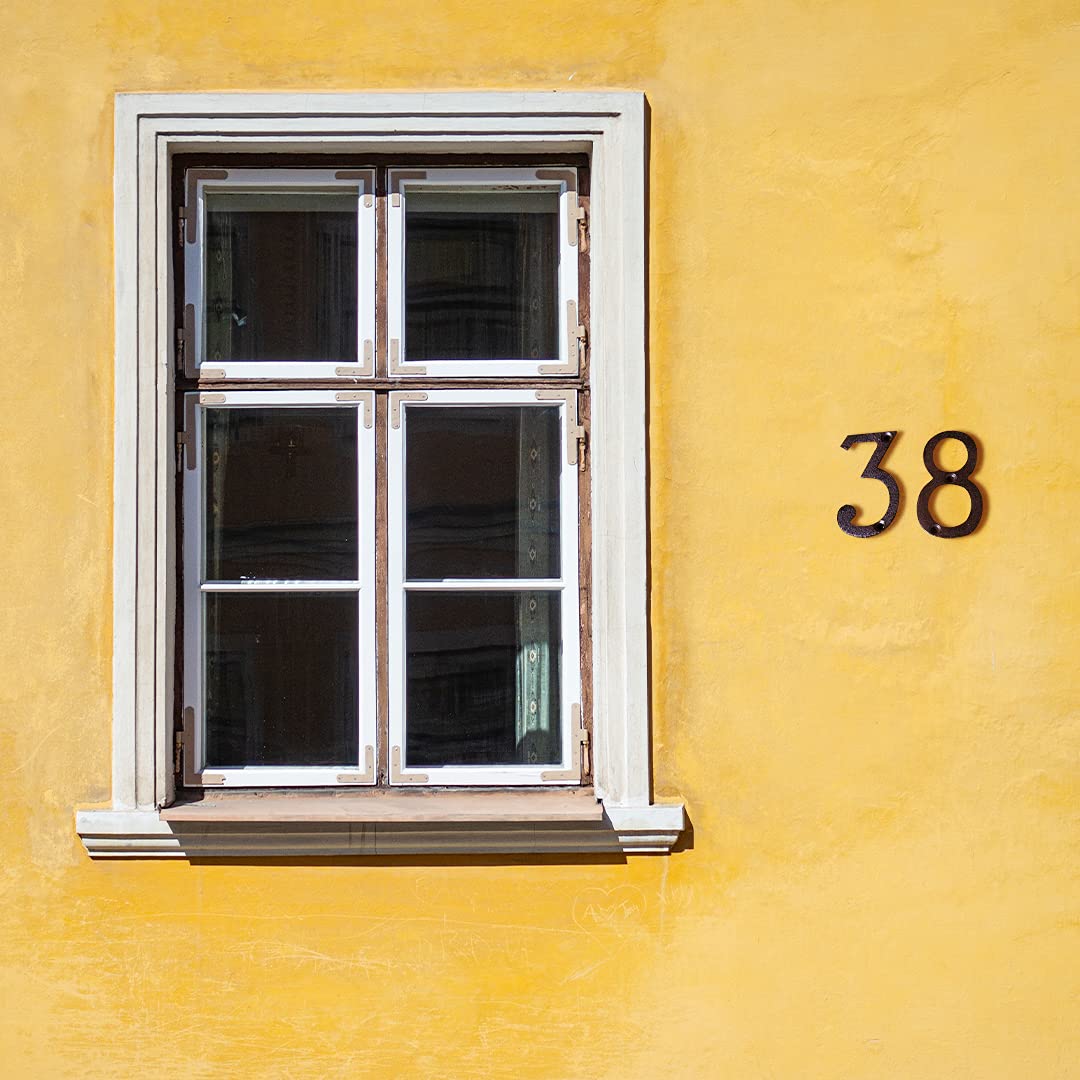 Numero Civico Esterno Numeri di Porta in Ghisa Numero Indirizzo Metal House Numbers Porte, Pareti, Indirizzi di Casa (Numero 7)