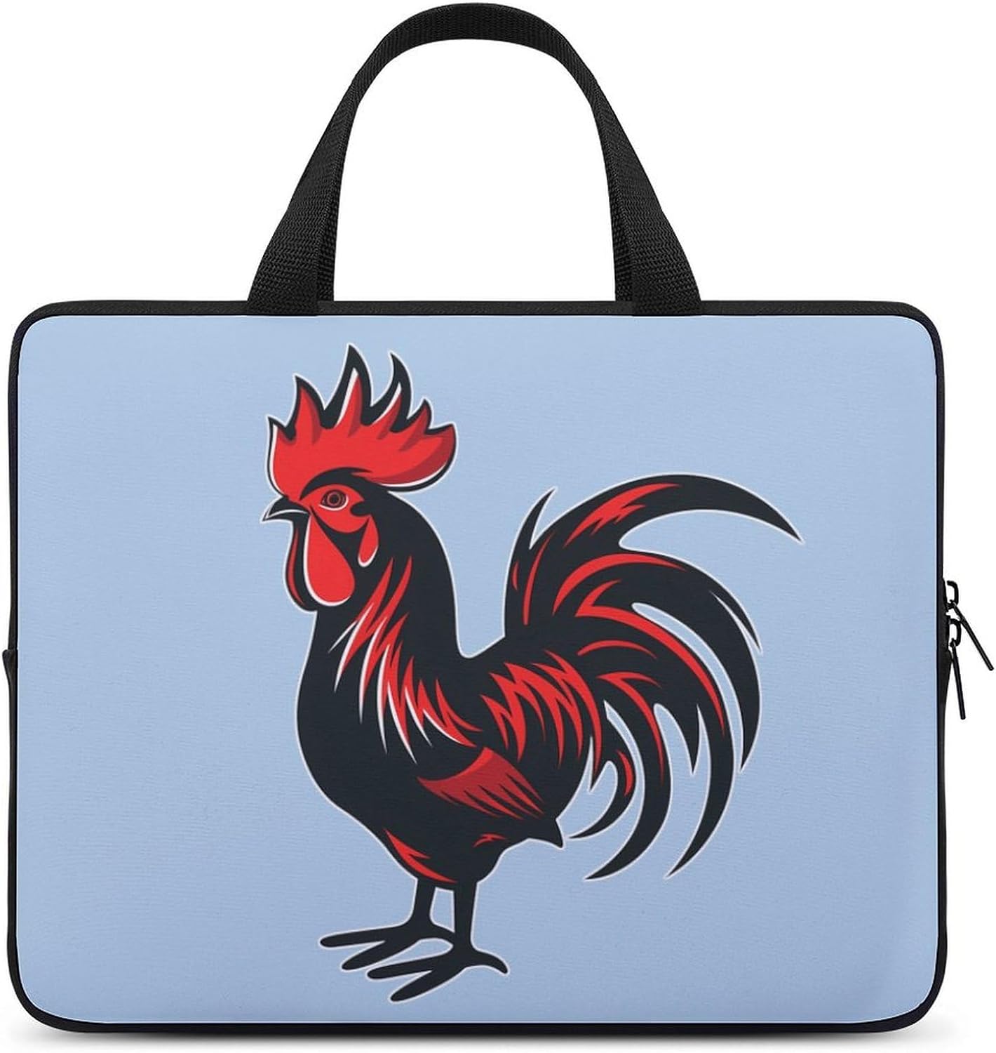 Rooster Flag Cock Laptop Bag Print Computer Sleeve Case Protector Briefcase Totes for Women Men