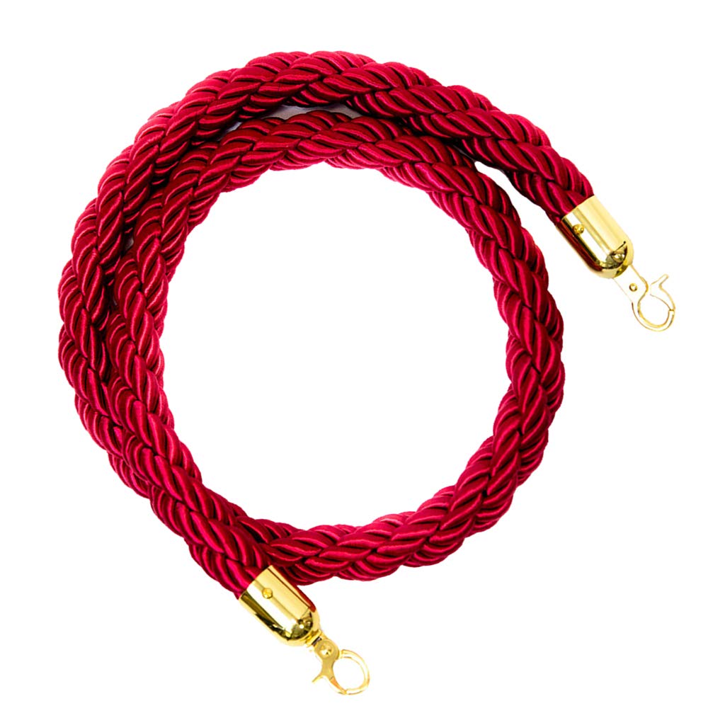 kesoto Cordes de Barrières Diviseur 1.5M/2M/3M Cordes Cordon Séparation - rouge, 3m