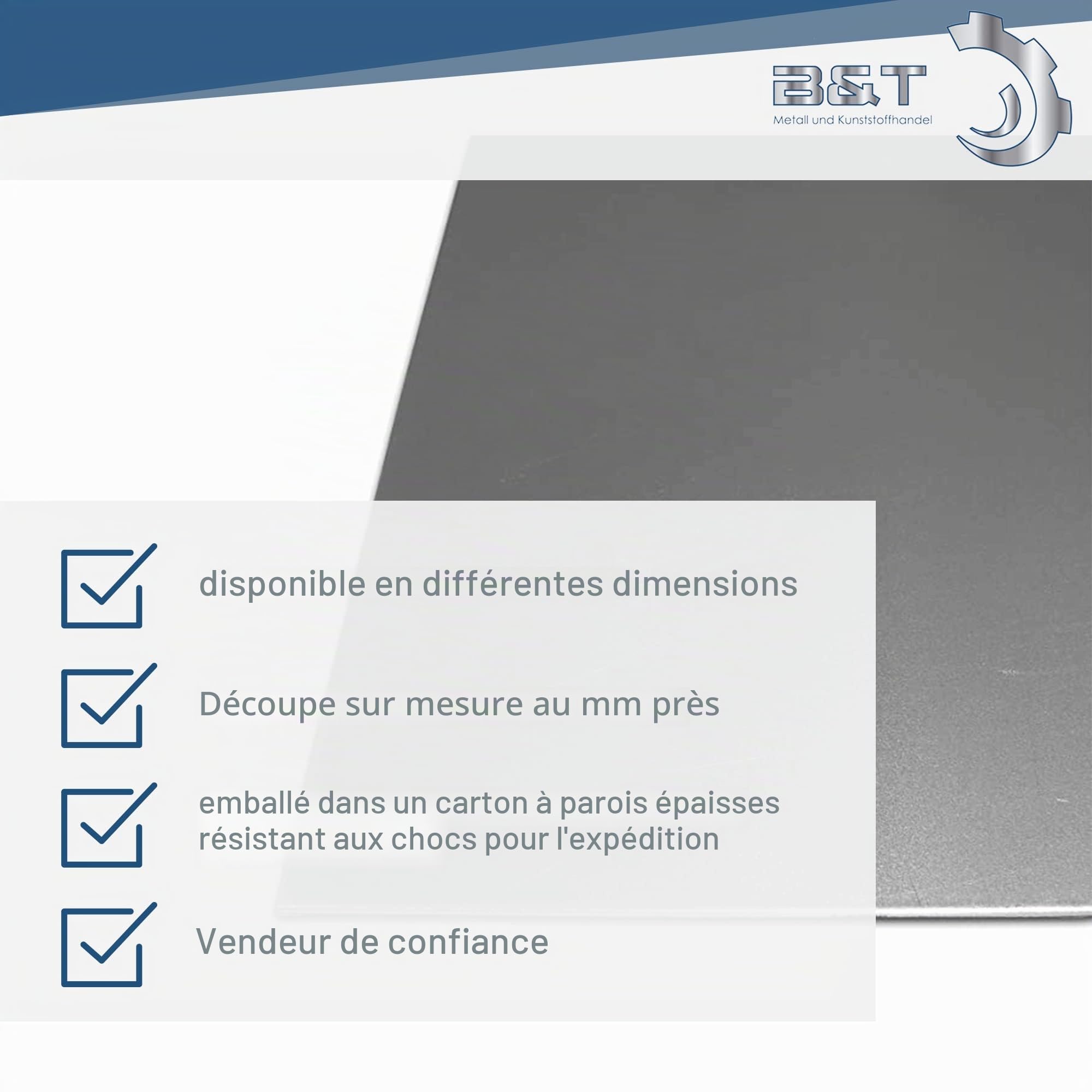 B & T métal tôle d'acier 3 mm d'épaisseur Tôle Fine DC01 Fer Tôle St 1203 Surface Blank huilé en Découpe