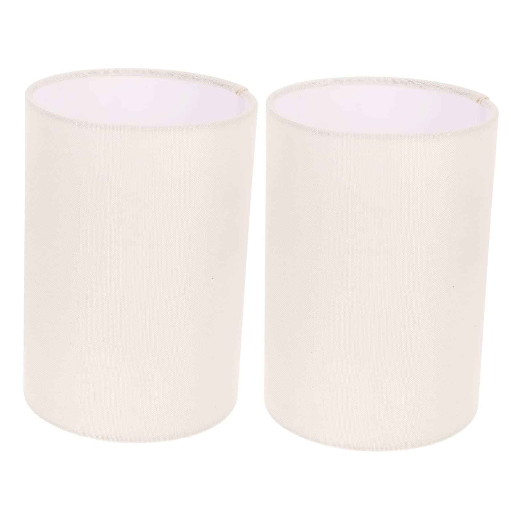 2pezzi Lampshade Rotondo Tessuto Di Lino Per Lampade Da Tavolo e Sospensione Design Moderno e Chic Per Illuminazione Interna e Salotto