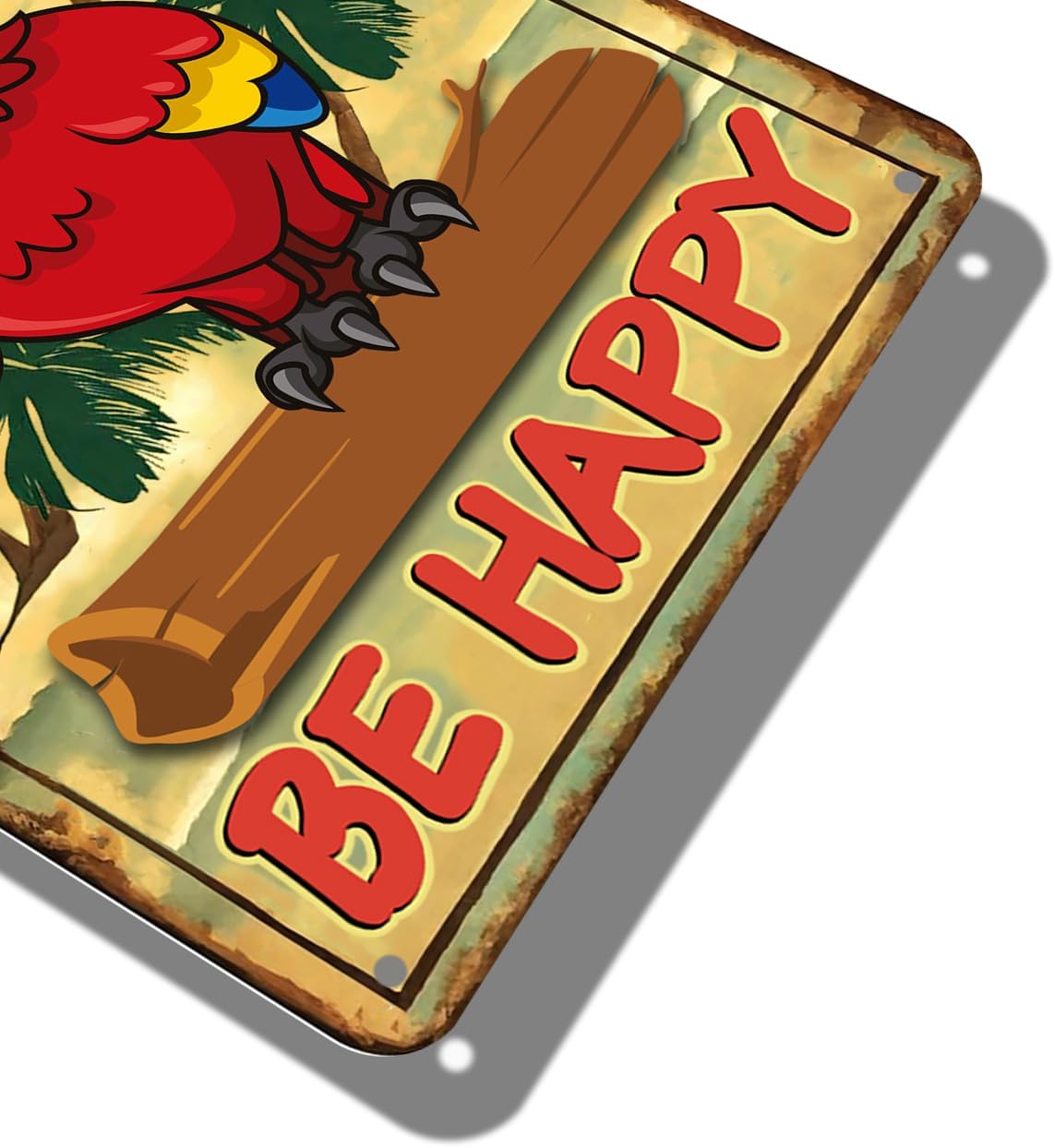 Don't Worry Be Happy 8" x 12" Outdoor Metal Signs for Backyard, Patio, Porch Decor - Image 7