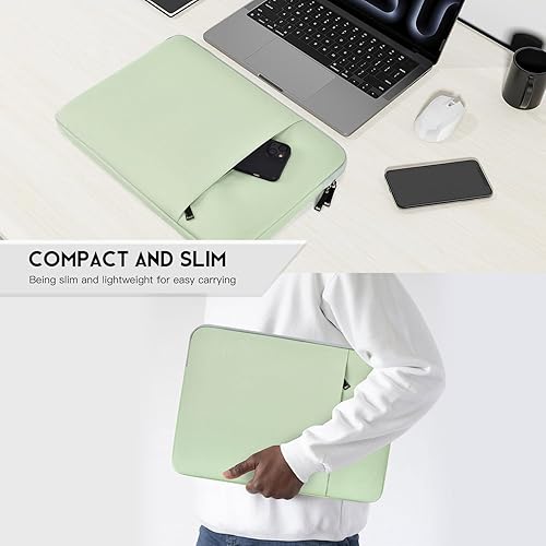 Vista 37 de Funda impermeable para laptop HP Envy 17/HP Pavilion 17/Omen 17, Acer Predator 17/Aspire 17.3, Dell Inspiron 17, Lenovo, HP, MSI GS75, bolsa Gris