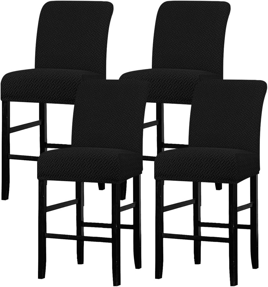VIVUHTCC Stretch Bar Stools Covers for Counter Height Stool, Pub Chair Slipcover, Dining Room