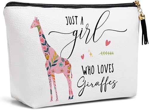 Bolsas de maquillaje para entusiastas de los animales - Regalos para mujeres y madres, Giraffes, Jirafas