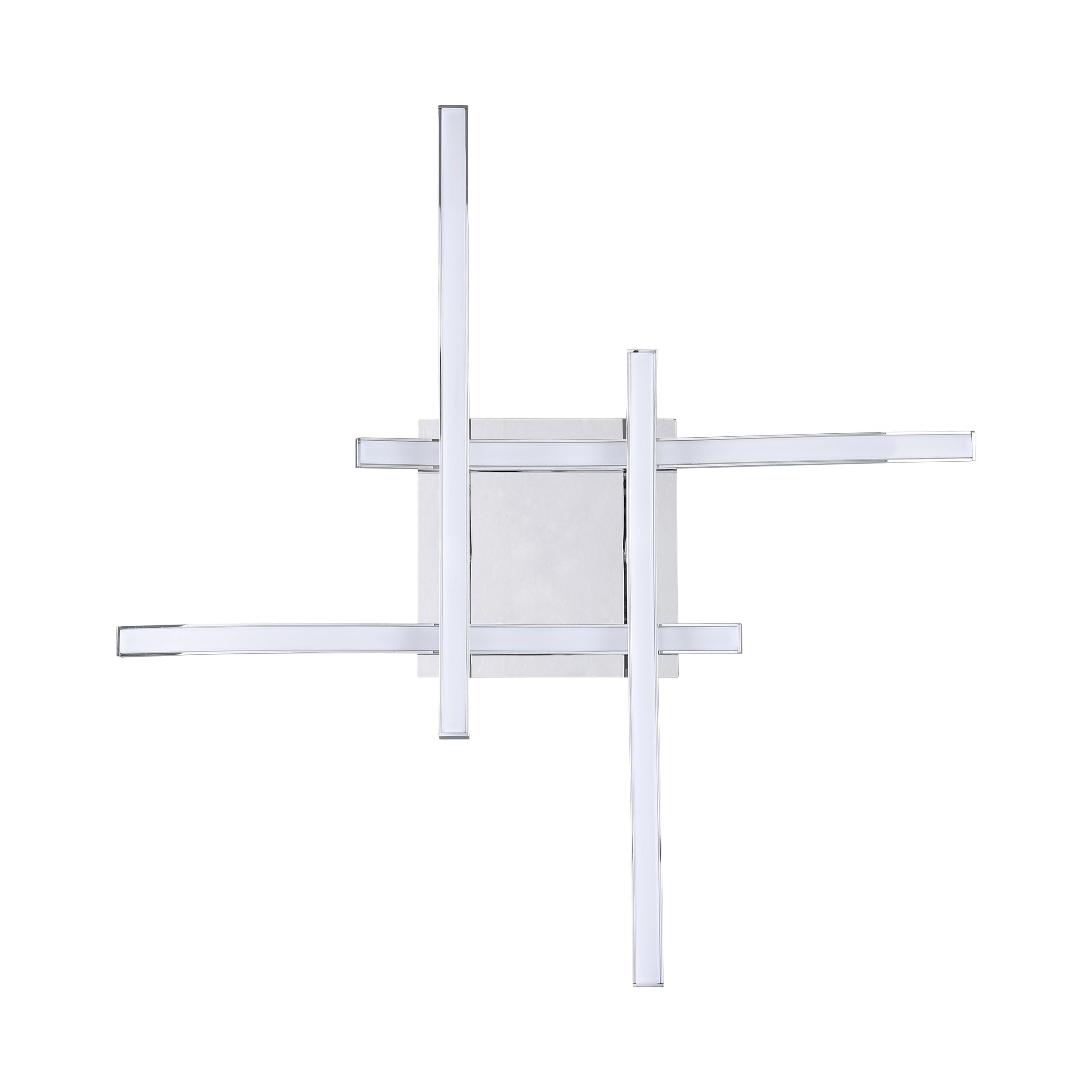Eglo LED lámpara de techo Valmora, lámpara de techo con 4 luces | material: aluminio, plástico, color: cromo