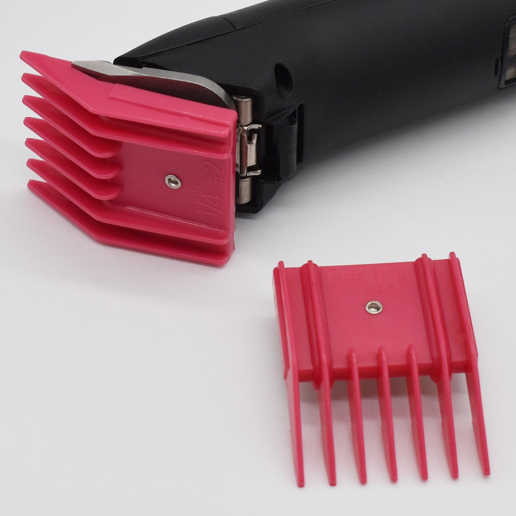 Guide de coupe professionnel pour tondeuse à poils d'animaux de style A5 76926-900, compatible avec Oster Classic 76 A5 Andis AG BG Wahl KM pour toiletteurs d'animaux (magenta, #2-6 mm)