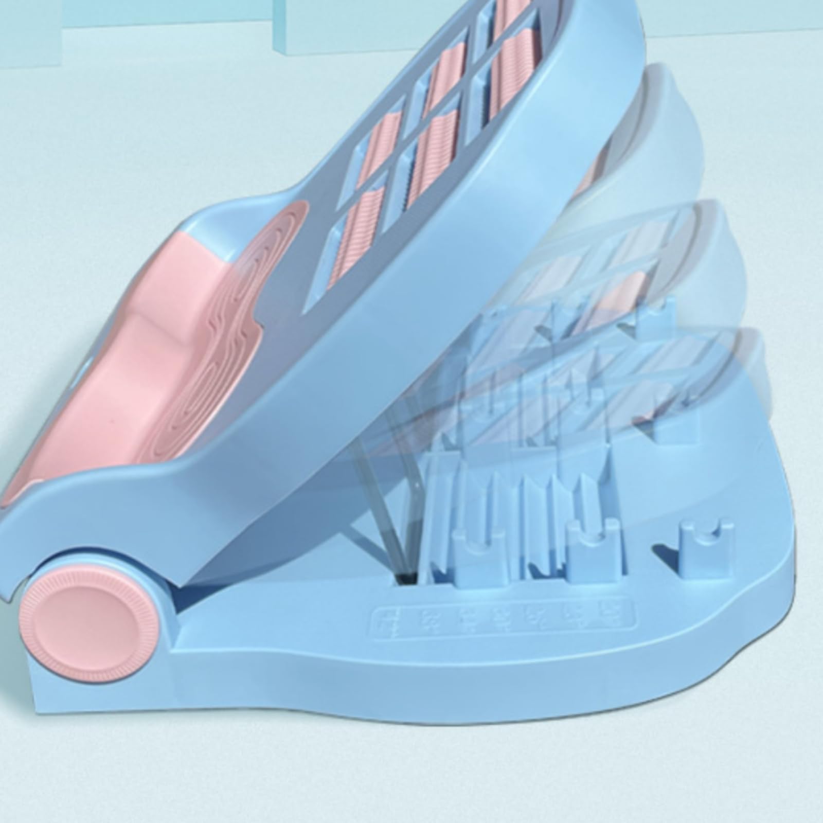 Amagogo Equipo de y Pilates Plegable para Estiramiento de Piernas con Superficie Antideslizante y Rodillos para Masaje Apto para Rutinas de Ejercicio en Hogar, Array, color to 2