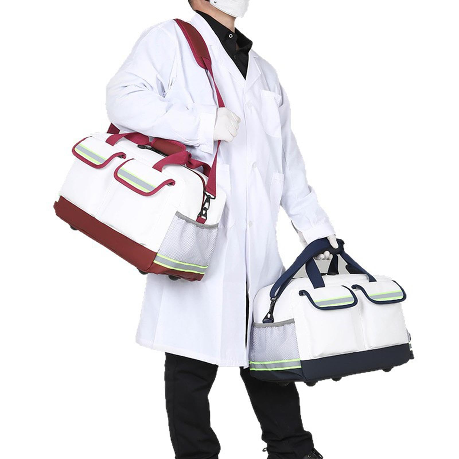 harayaa Große, Leere Erste-Hilfe-Tasche, wasserabweisend, leicht, Organizer, Notfalltasche für Ersthelfer, geeignet für Haushalt, Outdoor-Aktivitäten, Wandern