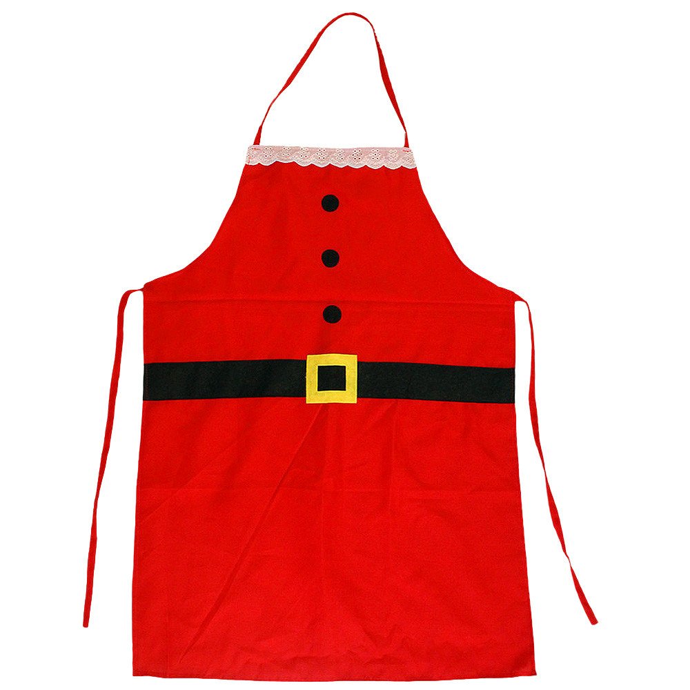 Christmas Decoration Kitchen Adult Apron Family Dinner Santa