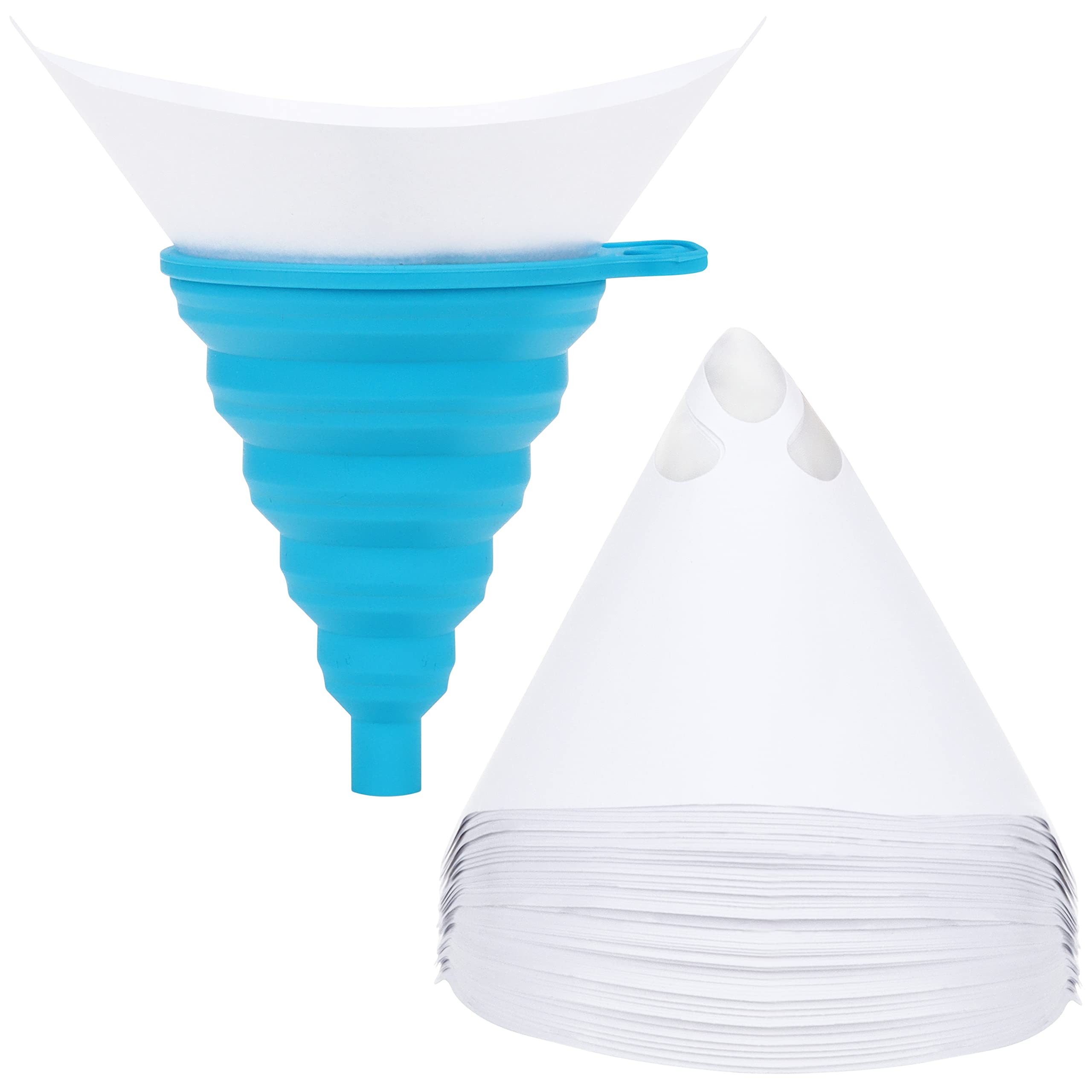 Buy Belle Vous Paint Filter Cone & Silicone Funnel (101 Pieces