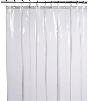 Yellow Weaves 0.30 mm PVC AC Curtain, Transparent (4.5 X 7 Ft) Pack of 4