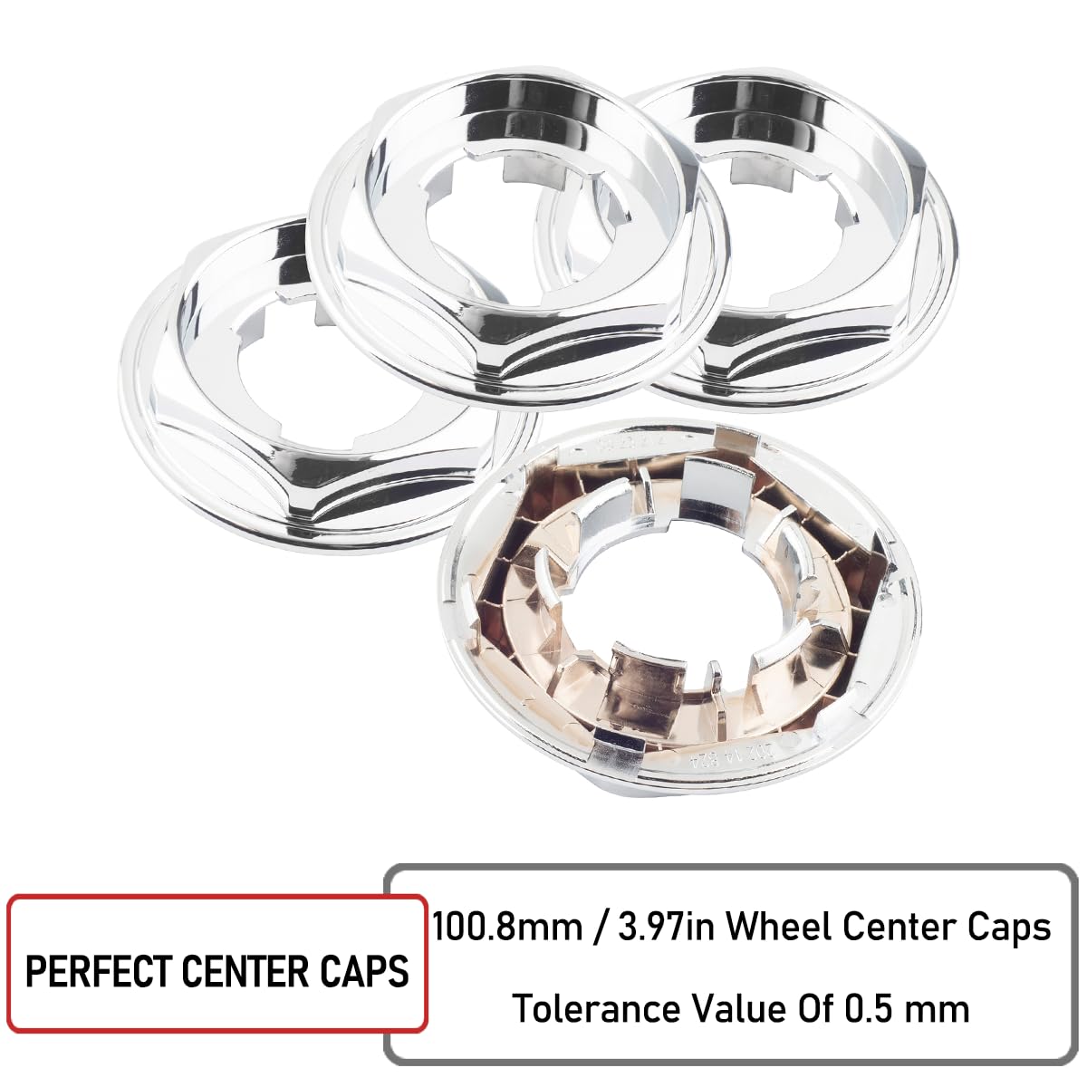 RhinoTuning 4 Stücke Nabenkappen Felgendeckel 100.75 mm 3,97 Zoll Universal Felgendeckel Kompatibel für BBS 09.23.264